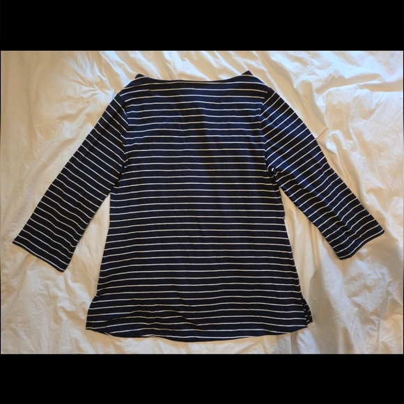 GAP Maternity Top for Year Round by Gap Body; Size XL; Navy with White Stripes - Picture 15 of 16